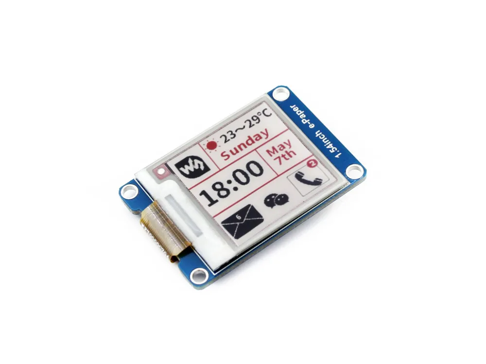 200x200 1 54inch E Ink display module Red Black White three color SPI Interface No Backlight 1