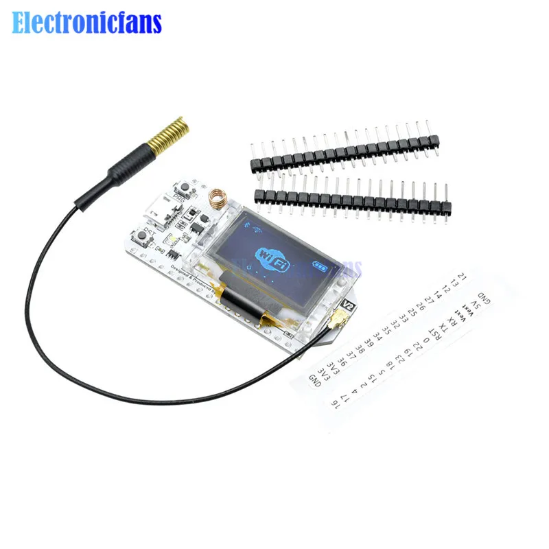 SX1278 LoRa ESP32 0,96 дюймовый синий oled-дисплей Bluetooth wifi Lora комплект 32 модуль Интернет-разработка 433 МГц 470 МГц для Arduino