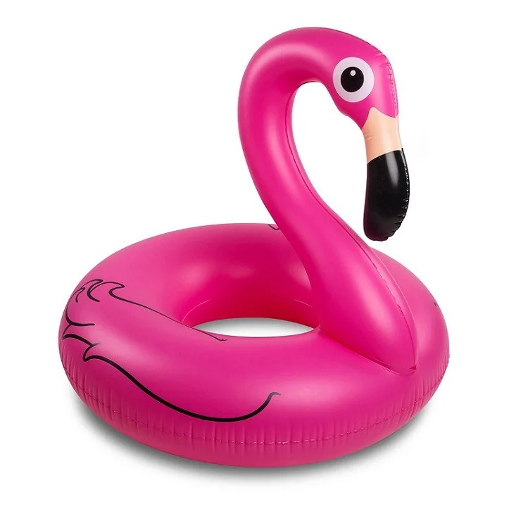 Boias infláveis para piscina, anel de flamingo