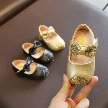 

Autumn Baby shoes new Fashion 0-1-3 years old Children soft sole non-slip toddler shoes princess bowknot Prewalker shoes SH19039