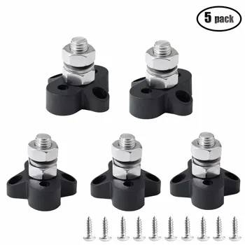 

5PCS Power Terminal Blocks M10 Single Stud Power and Ground Junction Block