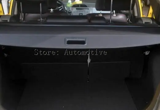 

Car Rear Trunk Security Shield Cargo Cover For Honda FIT JAZZ 2014.2015.2016.2017 High Qualit Black Beige Auto Accessories