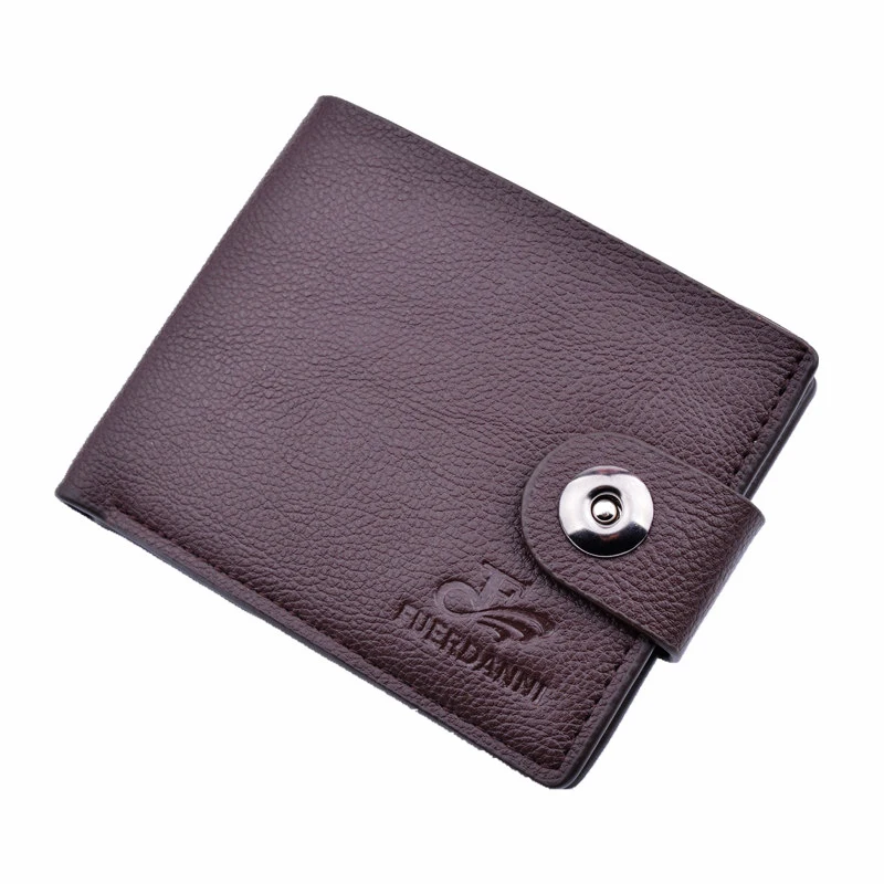 

Men Wallet Leather Short Purse Brifold Small Coins Card Holder Wallet Famous Brand Male Purse Minimalist Money Bag Clutch