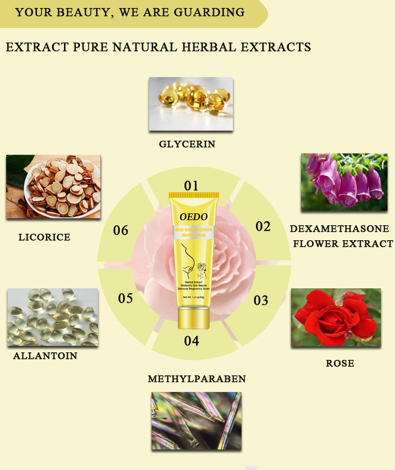 Роза удаляет крем от растяжек анти против морщин и старения ремонт кожи материнства удалить беременность шрамы Лечение Уход за кожей тела