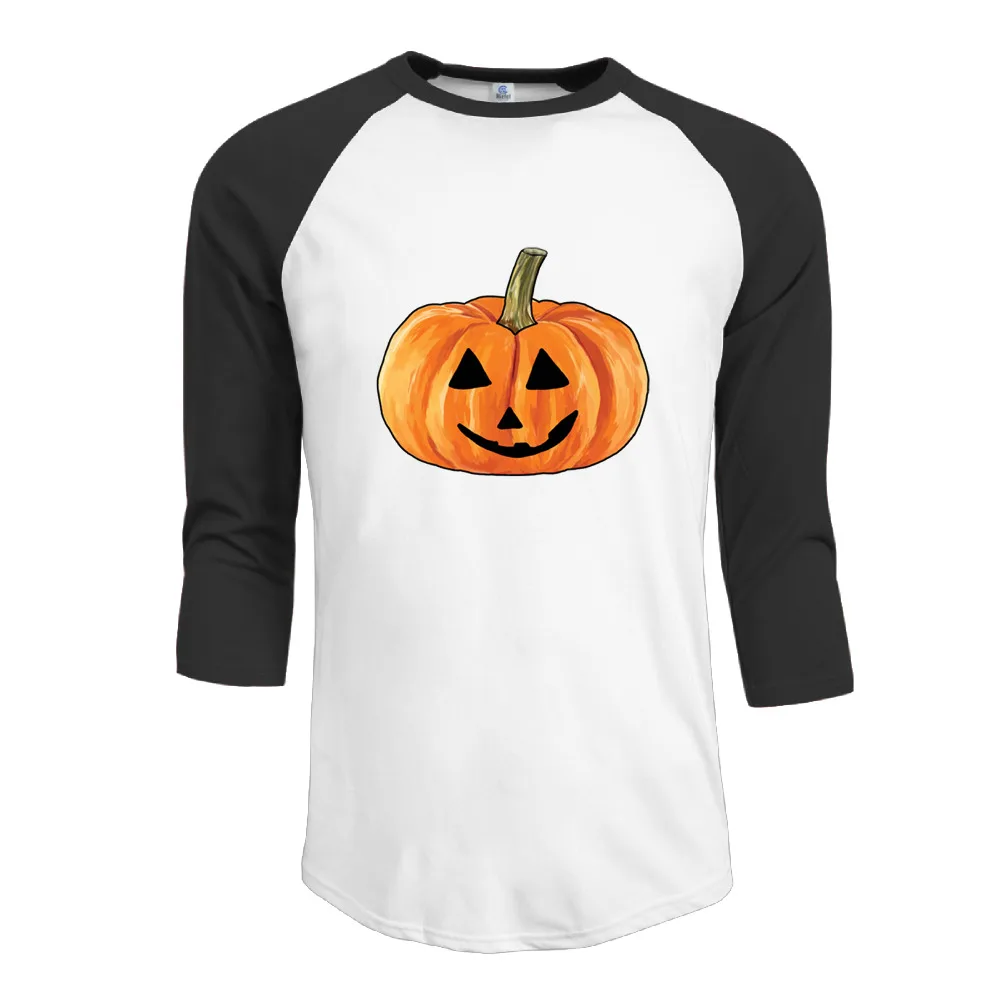 Праздновать Хэллоуин большой pumpkin12 футболки с рукавами 3/4 плотная реглан платье
