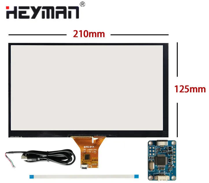 9,0 дюймовый оранжевый Pi PC Banana Pi M3/Pro ЖК-дисплей с сенсорным ЖК-монитором AT090TN10+ комплект HDMI VGA вход драйвер платы