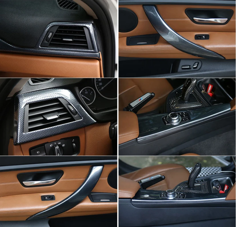 8 шт./компл. автомобиль интерьера деревянного зерна Цвет накладка Панель наложения Рамка комплект для BMW 3 серии для леворульных автомобилей автомобиля Средства для укладки волос