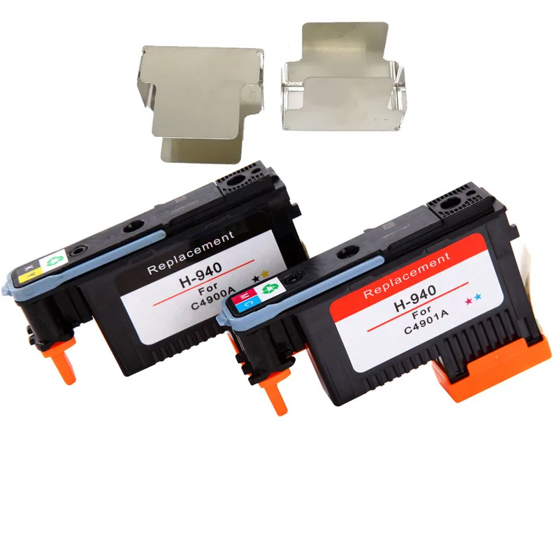 

2PCS Original C4900A C4901A print head printhead For HP 940 Pro 8000 A809a 8500 A909a 8500A A910a with Protect cover