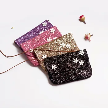 

Cute Baby Mini Coin Purse Handbag Glitter Sequin Kids Small Zero Wallet Money Bag Girls Shoulder Bag Purses Change 5PCS