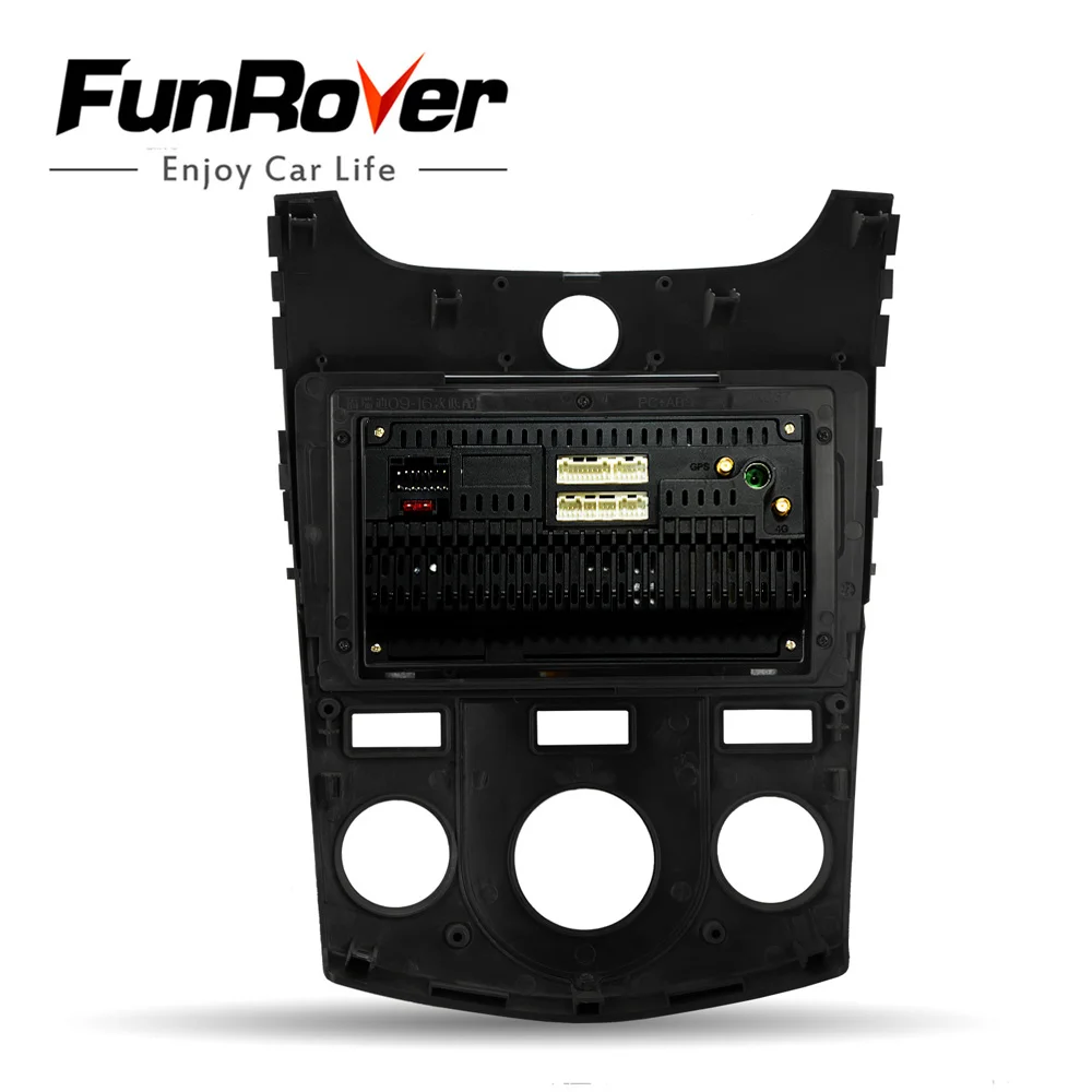 Funrover android 9,0 2.5D+ ips Автомагнитола gps-навигация, dvd-плеер для KIA Forte Cerato 2008-2012 автомобильный DVD мультимедийный плеер 2 din