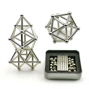 

36PCS innovative Buckyballs magnetic rod and 27PCS steel ball toy building block toy set for decompression toys