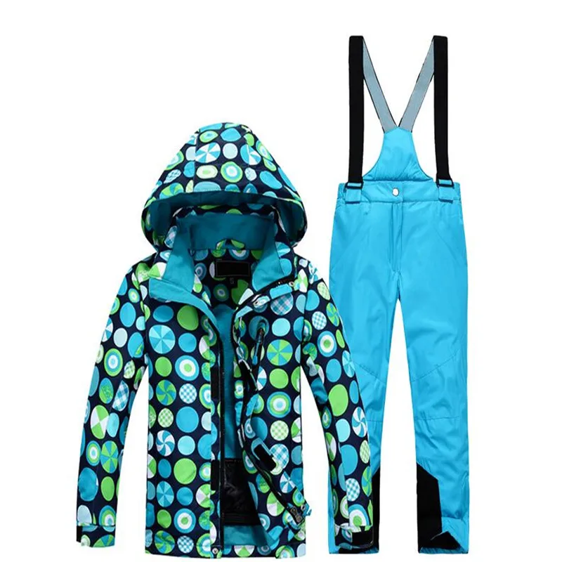 

Boys and girls Winter skiing suit for Wear, Free Shipping Ski Wear 2017,Jacket+Pants Set Winter Children's Ski Suit, Windproof,