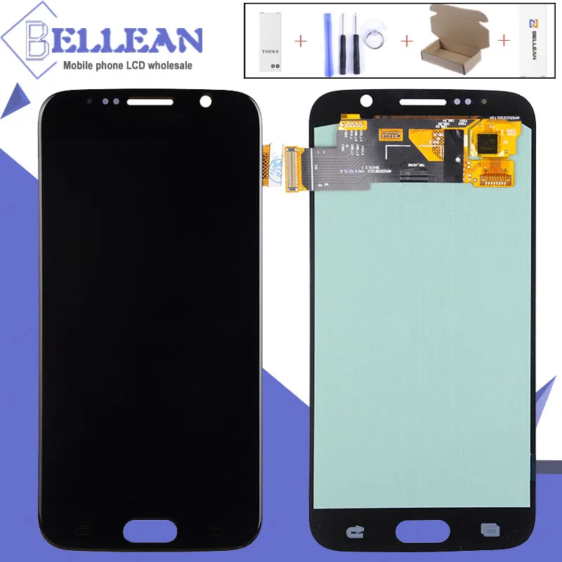 

Catteny Super Amoled G920 Lcd For Samsung Galaxy S6 Display G920V G920A G920F Lcd With Touch Screen Digitizer Assembly