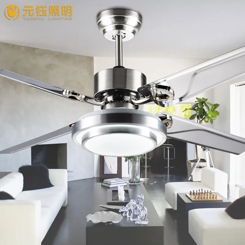 Luz ventilador de techo moderna breve manera 48 pulgadas