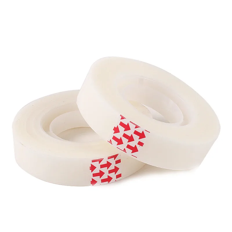 2 Rolls Adhesive Tape Easy Removal Transparent Masking Tape Rolls