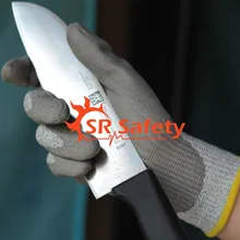 Srsafety 12 пар Анти Cut больно семейной рабочий используется Перчатки, дешевой рабочей Перчатки, сократить уровень 3, dy110-dg-pu