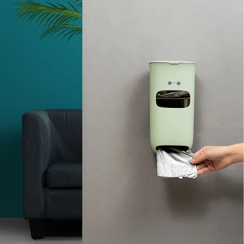 

Home Wall-Mounted Garbage Bag Finishing Storage Box Kitchen Plastic Bag Extraction Box Storage Box Kitchen Organizer