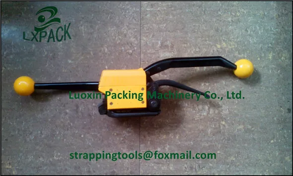 

LX-PACK Free shipping! FLAT SURFACES MANUAL SEALLESS STRAPPING TOOL FOR STEEL STRAP 13 mm - 1/2", 16 mm - 5/8", 19 mm - 3/4