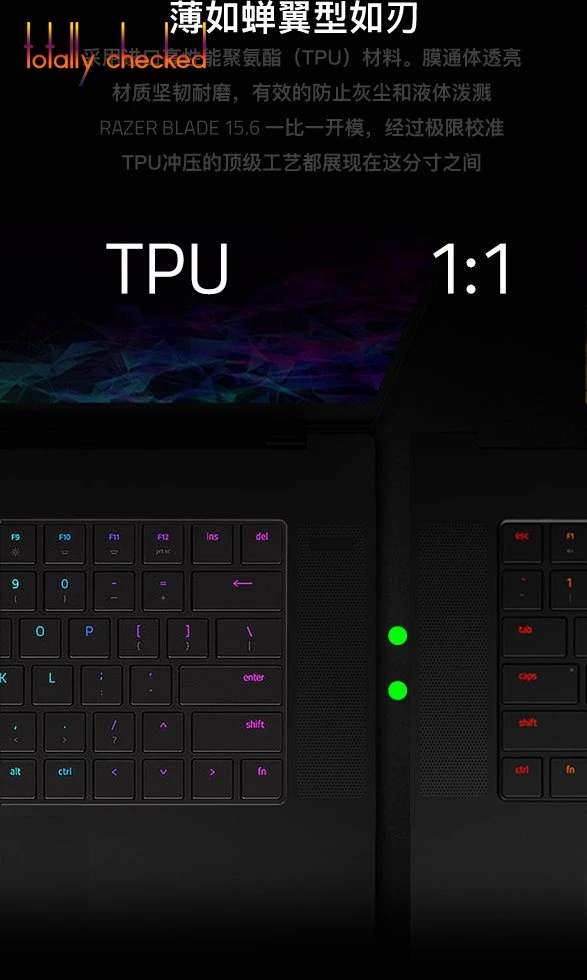 Защитная Прозрачная клавиатура из ТПУ для Razer blade 15 15,6 дюймов