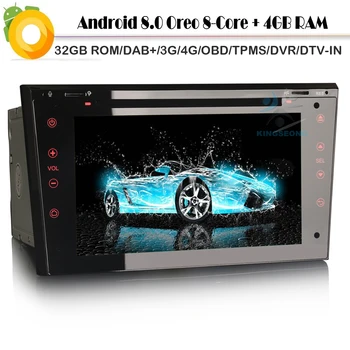 

8 Core Android 8.0 Autoradio DAB+ Car GPS Navigation for Opel Tigra TwinTop Vectra C Vivaro WiFi 4G Radio BT DVD OBD SD DVT-IN