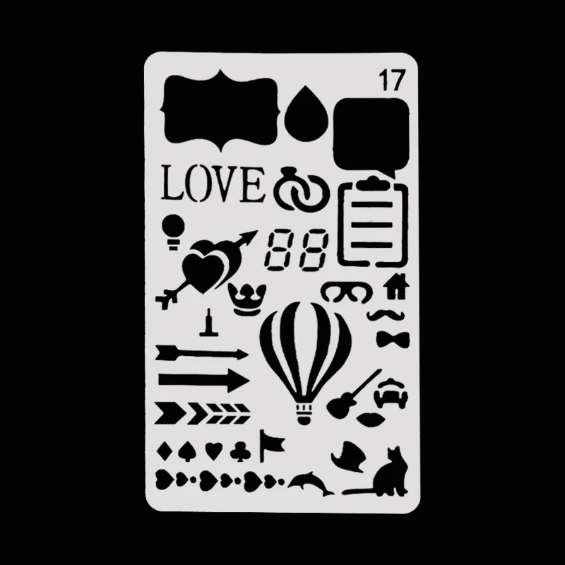 

Love Layering Stencils for Diy scrapbook/photo album Decorative Embossing coloring,painting stencil,home decor