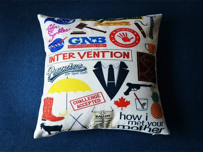 

New Zippered Pillow Cushion 17x17 Inch For How I Met Your Mother Pineapple Horn Etc