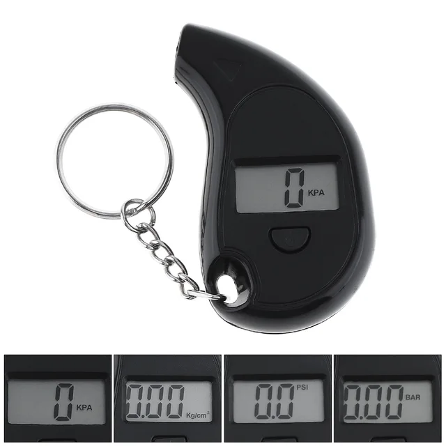 Special Offers Mini Portable ABS Precision Electronic Digital Tire Pressure Gauge Meter Tester with Key Chain and LCD Display for Car Tyre