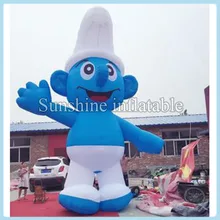 Высокое качество низкая цена 5 м гигантские синие надувные персонажи мультфильмов для рекламы/вечерние/события украшения