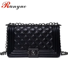 Enrejado de Diamante de la manera Mujeres Messenger Bags Famoso Diseñador de la Marca Mujeres de los Bolsos de Hombro de la Cadena de Crossbody Bolsa Feminina Bolsas Sac