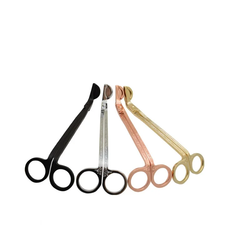 18CM Stainless Steel Candle Wick Trimmer Oil Lamp Trim Scissors Cutter Snuffer Tool Hook Clipper