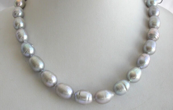 

huij 002351 stunning big gray baroque freshwater cultured pearl necklace