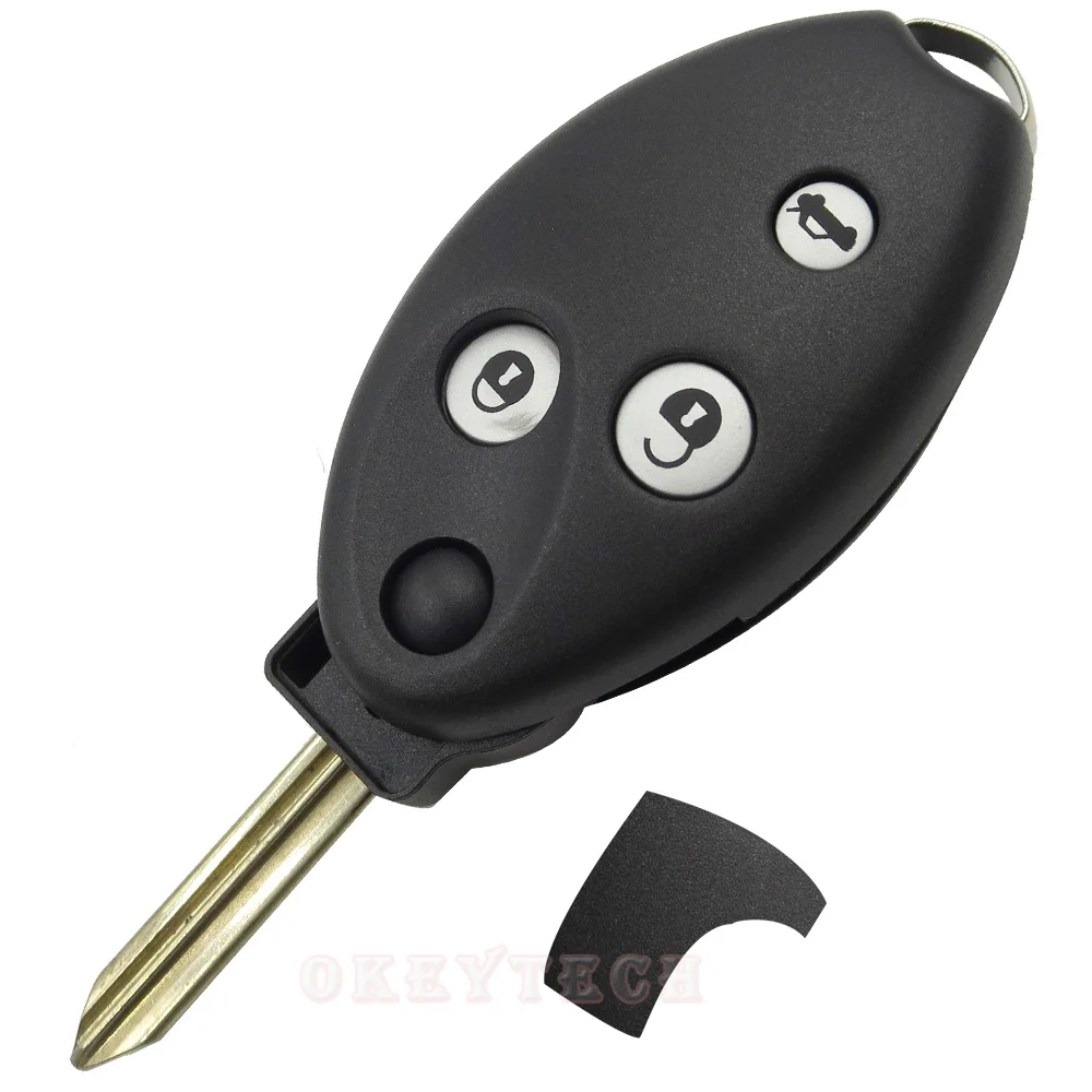 OKEY TECH FOR CITROEN C2 C3 C4 C5 C6 C8 PICASSO BERLINGO REMOTE 3 BUTTON CAR KEY SHELL REPLACEMENT COVER CASE
