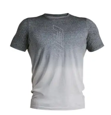 Новинка, xiaomi mijia, мужская тренировочная крашеная тканая футболка, тонкая спортивная футболка с круглым вырезом и коротким рукавом, умный дом - Цвет: gray XL