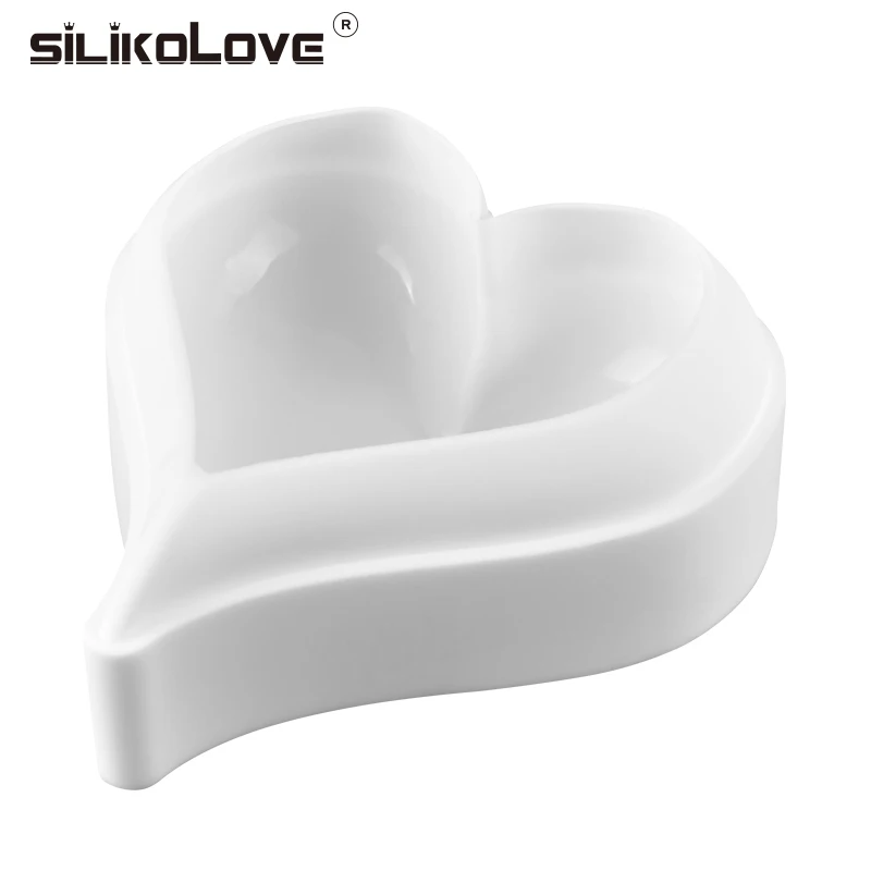 SILIKOLOVE форма сердца форма для торта 3D силиконовые формы для художественного торта мусс формы DIY выпечки Десерт Жаростойкие формы для духовки инструменты