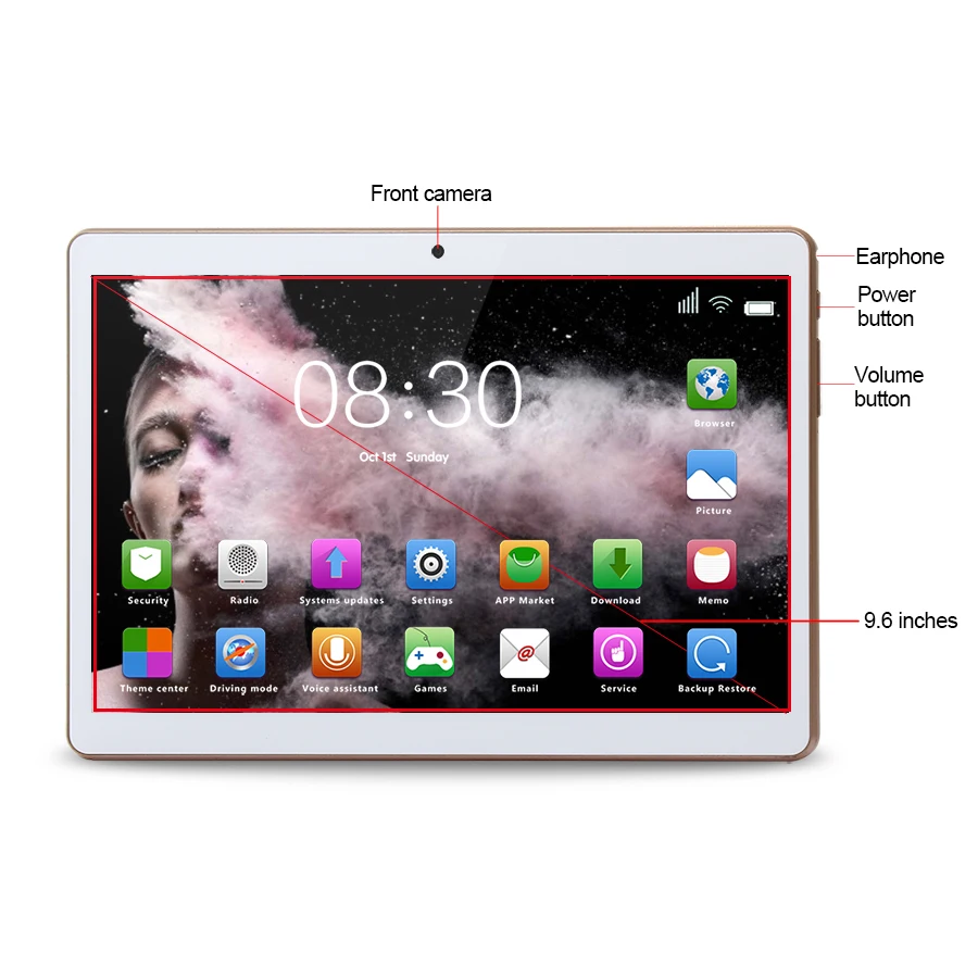 Fugn 9.7 дюймов Планшеты ПК для детей Android 6.0 рисунок Octa core 4 ГБ Оперативная память Wi Fi