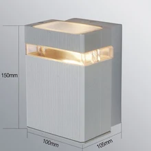 5 шт./лот Современный наружный настенный светильник/светодиодный Светильники для крыльца Наружное освещение Настенные светильники Ac85-260v 4 Вт IP65, алюминиевый светильник для сада