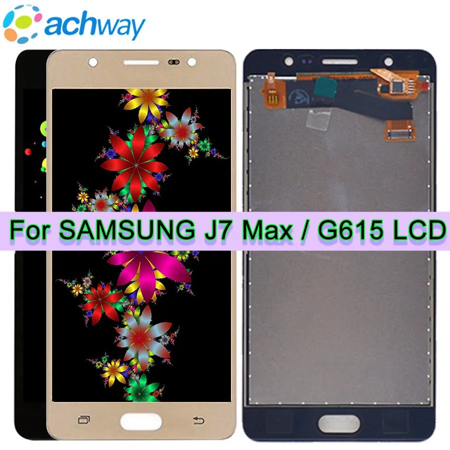 Test Working LCD Screen For 5.7 Samsung J7 MAX Display Touch Panel Digitizer Assembly Repalcement Parts For SAMSUNG G615 LCD