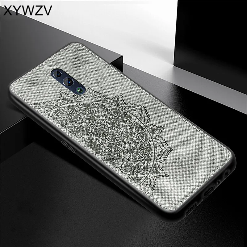 

For OPPO RenO Case Shockproof Cover Soft Rubber Silicone Luxury Cloth Texture Phone Case For OPPO RENO Back Cover For Oppo Reno