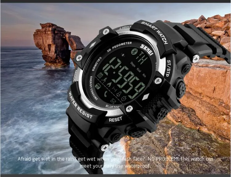 fitness watches for women SKMEI Smart Watch For Apple Android Women Sports Watches Bluetooth Pedometer Camera Smartwatch Waterproof Wristwatches men's water resistant watches