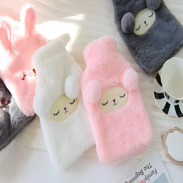 2017 New Creative Cute Cartoon Rabbit Hot Water Bottle Bag Safe And Reliable High-quality Rubber Washable Household Warm Items