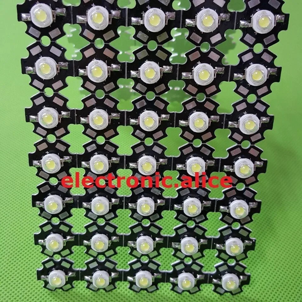 20 шт. Новый 3 Вт Мощный холодный белый 10000K-15000K светодиодный + мм star pcb | Лампы и