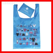 100 шт./лот) 210D складная сумка для покупок нейлон