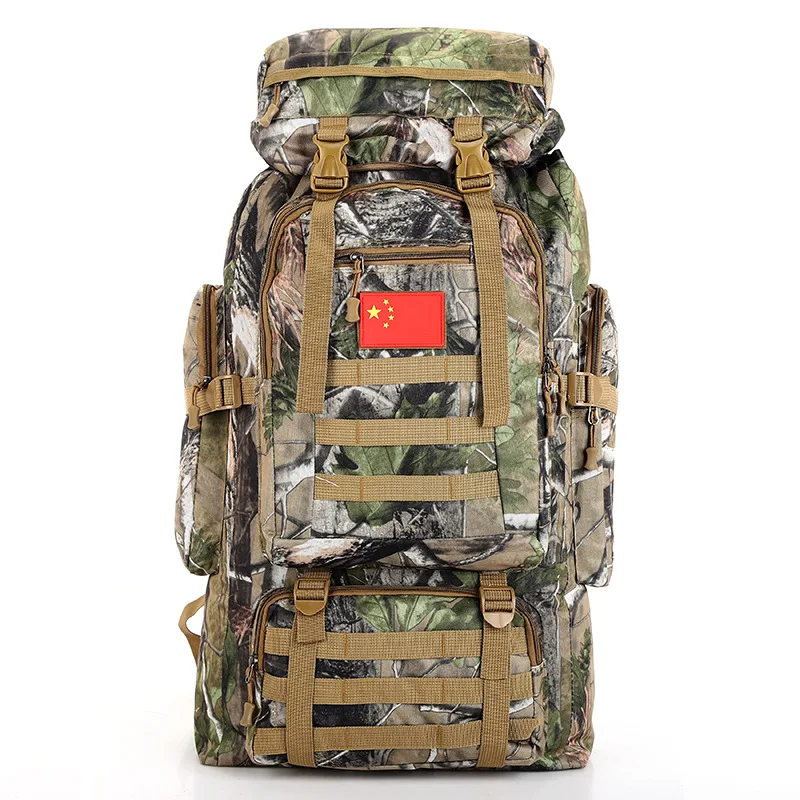 Multifunctional Waterproof Men and Women Camouflage Large Capacity Outdoor Mountaineering Backpack60L+10L | Спорт и развлечения