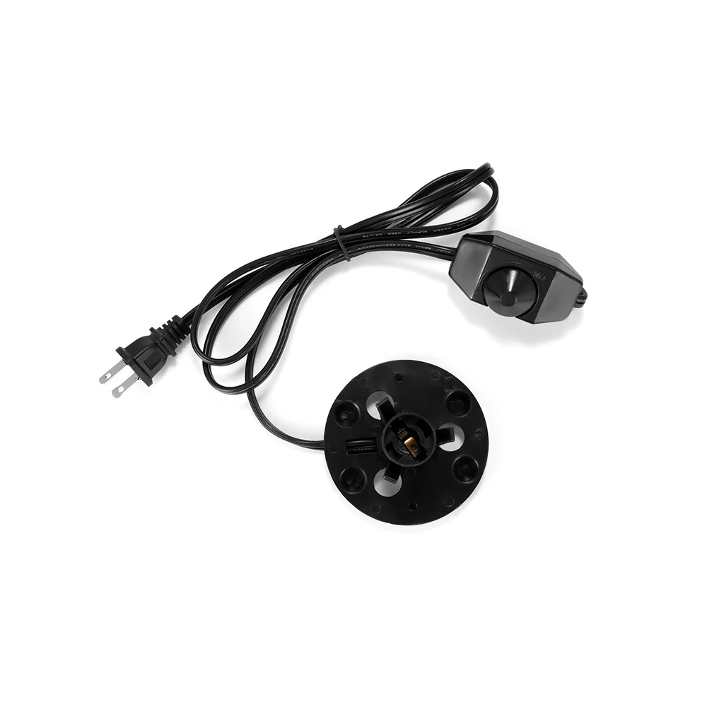 Himalayan Salt Lamp Electric Power Dimmer Cable Cord Switch E12 Socket