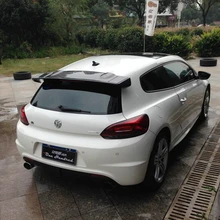 Votex 스타일 scirocco 탄소 섬유 후면 지붕 립 윙 스포일러 for volkswagen vw scirocco 2010 ~ 2014 (r 제외)(China)
