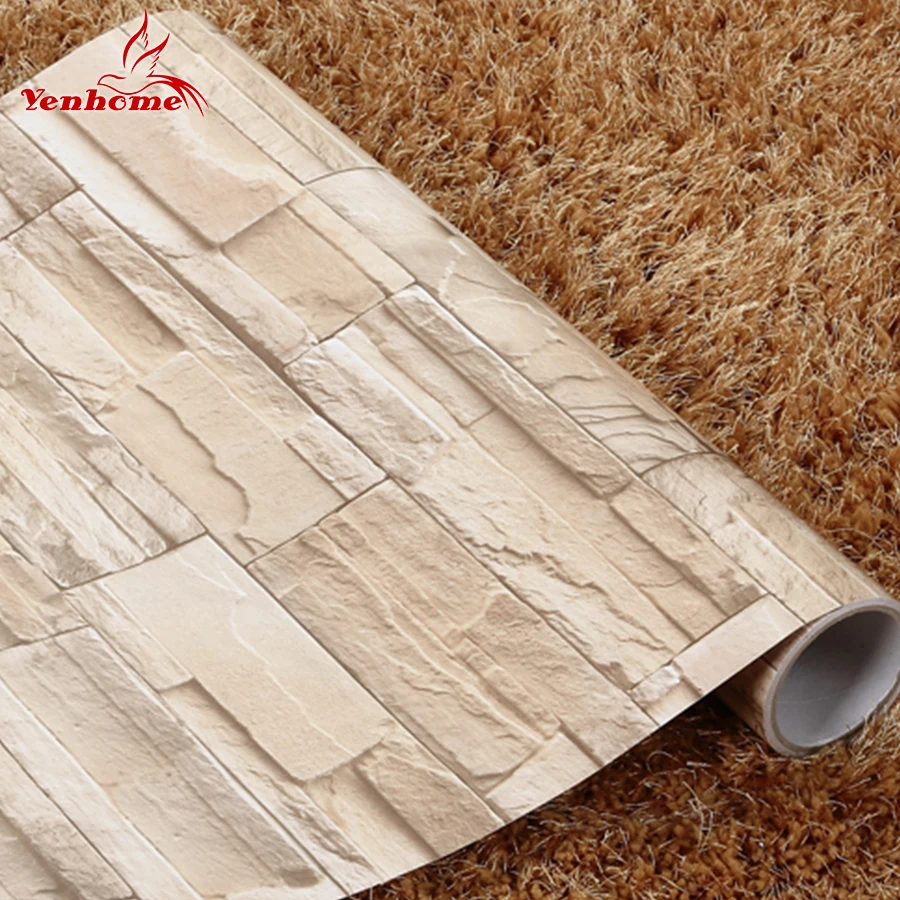 5 M extraíble vinilo autoadhesivo 3D de ladrillo Vintage papel pintado