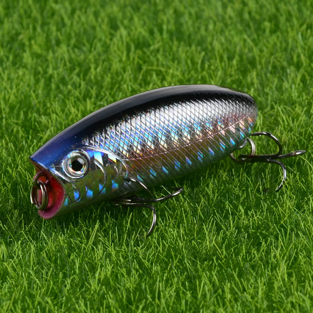 New Arrival 1pc 10g 5.5cm Mini Popper Fishing Lures 3D Eyes Bait Crankbait Wobblers Tackle Isca Poper Japan artificial hard bait