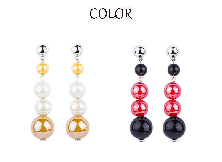 YUQINQIN Trendy Drop Earrings for Women 2018 Statement Acrylic Long Online Dangling Earings Fashion Elegant Resin Party Earring (4)