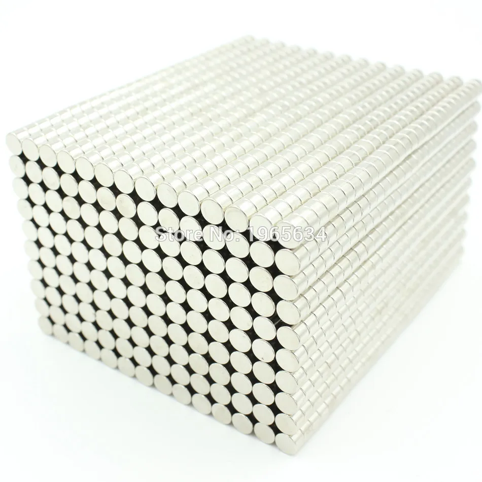 US $74.98 1000pcs Neodymium N35 Dia 6mm X 4mm Strong Magnets Tiny Disc NdFeB Rare Earth For Crafts Models Fridge Sticking magnet 6x4mm