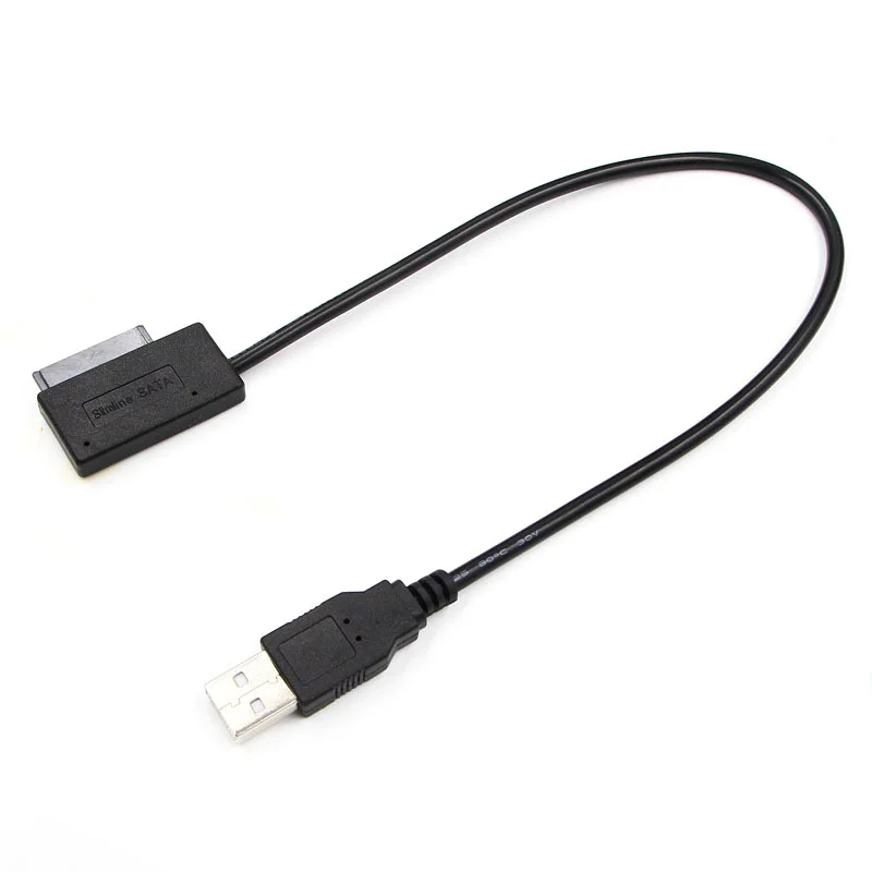 Адаптер USB 2 0 к Sata кабель конвертер для ноутбука 6p + 7p SATA оптический привод второго